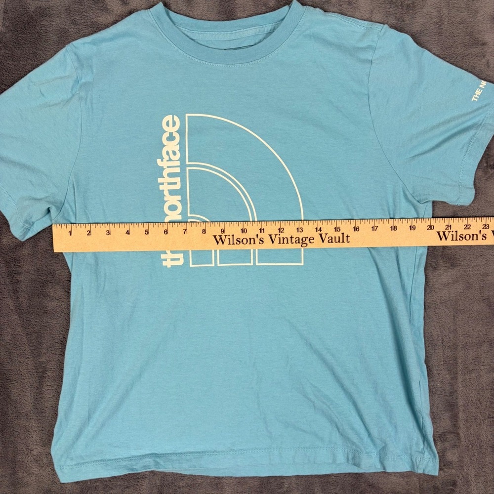 The North Face T-Shirt Womens L Blue Graphic Short Sleeve Exploration 2023 Tee - Picture 6 of 8